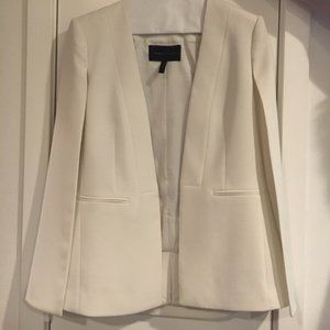BCBG White Cape Jacket, Size S